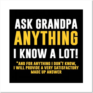 Funny grandpa Posters and Art